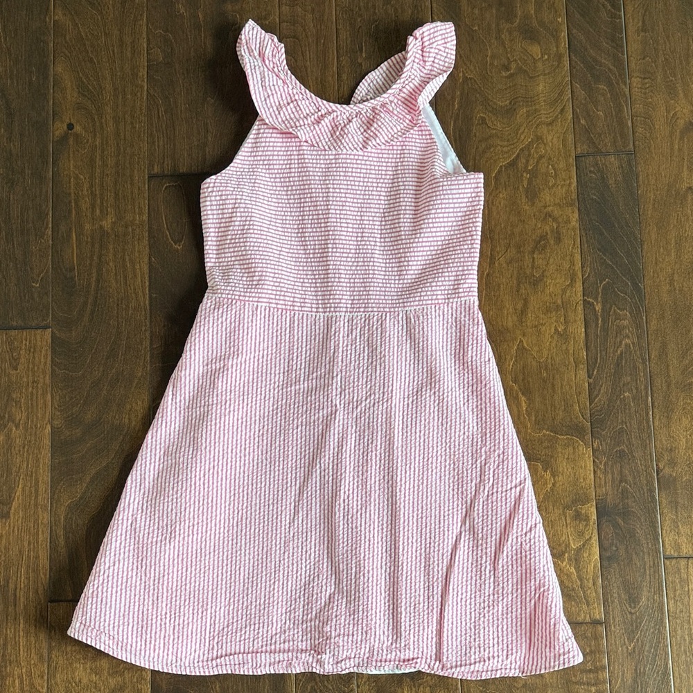 Florence Eiseman Pink and White Striped Dress